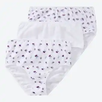 NKD Damen-Taillenslip mit Blumen-Muster, 3er-Pack Angebot