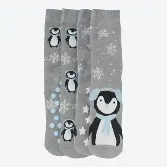NKD Damen-ABS-Socken mit Pinguin-Motiv, 2er-Pack Angebot