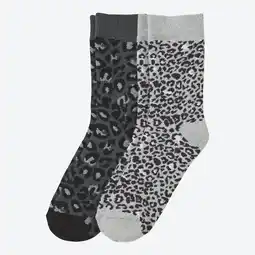 NKD Damen-Thermo-Socken mit Leo-Musterung, 2er-Pack Angebot