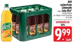 Edeka deit zuckerfreie Limonade oder Cola-Mix Angebot