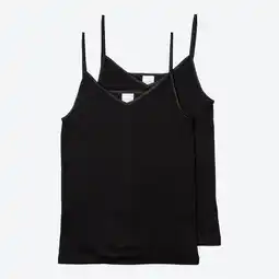 NKD Damen-Unterhemd mit Spaghettiträgern, 2er-Pack Angebot