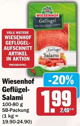 HIT Wiesenhof Geflügel Salami Angebot