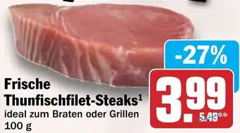 HIT Frische Thunfischfilet-Steaks Angebot