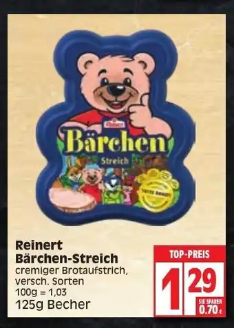 Edeka Reinert Bärchen Streich 125g Becher Angebot