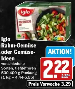 HIT Iglo Rahm-Gemüse oder Gemüse Ideen Angebot