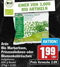 HIT Ardo Bio Markerbsen, Prinzessbohnen oder Blumenkohlröschen Angebot
