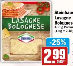 HIT Steinhaus Lasagne Bolognese Angebot