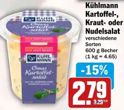 HIT Kühlmann Kartoffel-, Kraut- oder Nudelsalat Angebot