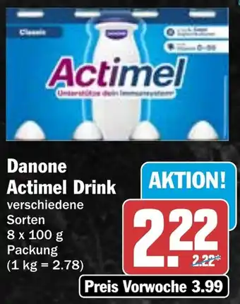 HIT Danone Actimel Drink Angebot