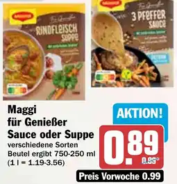 HIT Maggi für Genießer Sauce oder Suppe Angebot