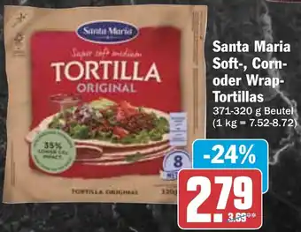HIT Santa Maria Soft-, Corn- oder Wrap Tortillas Angebot