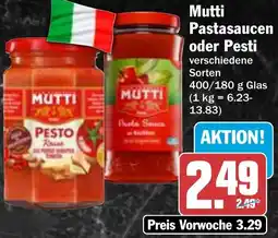 HIT Mutti Pastasaucen oder Pesto Angebot
