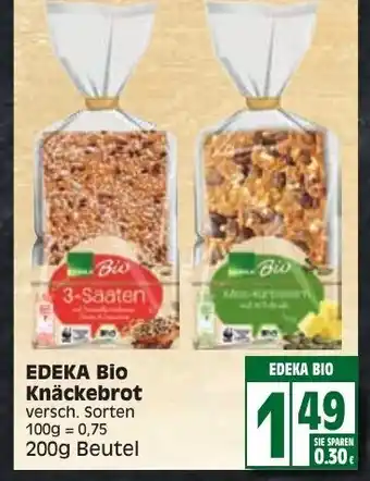 Edeka Edeka Bio Knäckebrot 200g Beutel Angebot