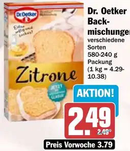HIT Dr. Oetker Backmischungen Angebot