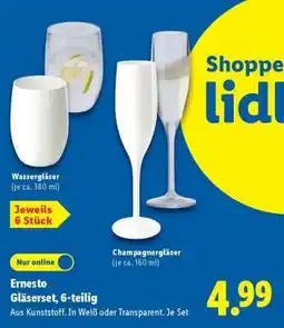 Lidl Ernesto Gläserset, 6-teilig Angebot