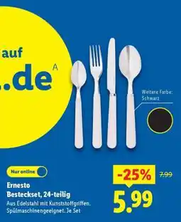 Lidl Ernesto Besteckset, 24-teilig Angebot