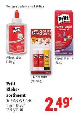 Lidl PRITT Klebe-Sortiment Angebot