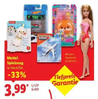Lidl MATTEL Spielzeug Angebot