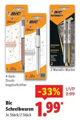 Lidl Bic Schreibwaren Angebot