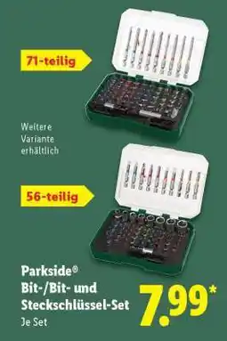 Lidl PARKSIDE Bit-/Bit- und Steckschlüssel-Set Angebot