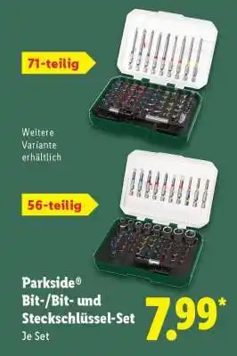 Lidl PARKSIDE Bit-/Bit- und Steckschlüssel-Set Angebot