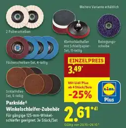 Lidl PARKSIDE Winkelschleifer-Zubehör Angebot