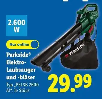 Lidl Parkside Elektro-Laubsauger und -bläser Angebot