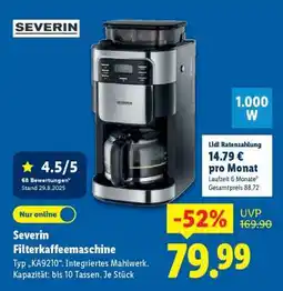 Lidl SEVERIN Filterkaffeemaschine Angebot