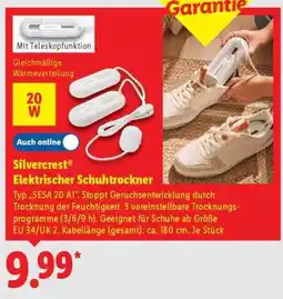 Lidl SILVERCREST Elektrischer Schuhtrockner Angebot