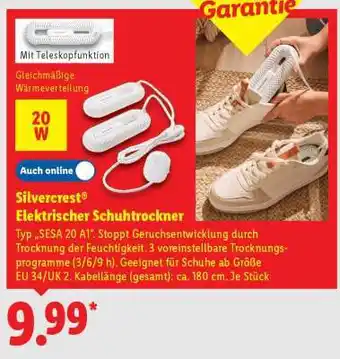 Lidl SILVERCREST Elektrischer Schuhtrockner Angebot
