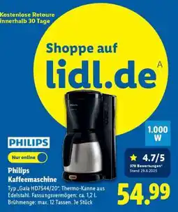 Lidl PHILIPS Kaffeemaschine Angebot