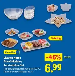 Lidl Livarno Home Glas-Schalen-/Servierteller-Set Angebot