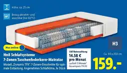 Lidl Hn8 Schlafsysteme 7-Zonen Taschenfederkern-Matratze Angebot