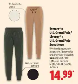 Lidl Esmara x U.S. Grand Polo/Livergy x U.S. Grand Polo Sweathose Angebot
