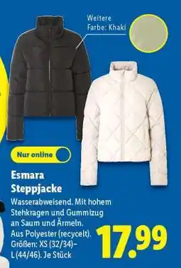 Lidl Esmara Steppjacke Angebot