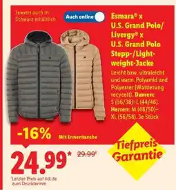Lidl Esmara x U.S. Grand Polo/ Livergy x U.S. Grand Polo Stepp-/Lightweight-Jacke Angebot