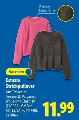 Lidl Esmara Strickpullover Angebot