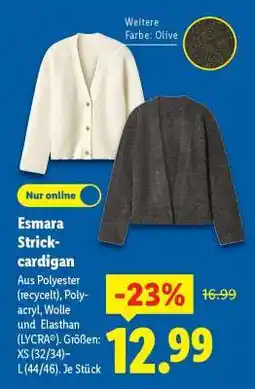 Lidl Esmara Strick-cardigan Angebot