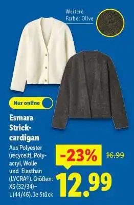 Lidl Esmara Strick-cardigan Angebot