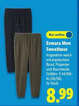 Lidl Esmara Men Sweathose Angebot