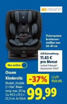 Lidl osann Kindersitz Angebot