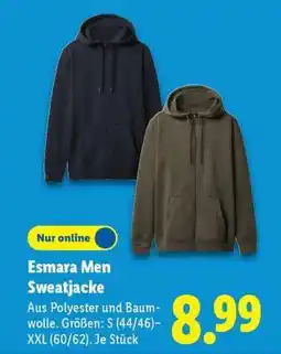 Lidl Esmara Men Sweatjacke Angebot