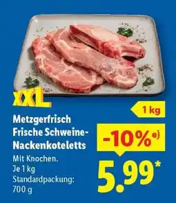 Lidl Metzgerfrisch Frische Schweine-nackenkoteletts Angebot
