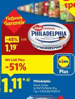 Lidl Philadelphia Angebot