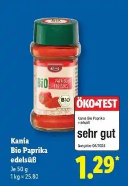 Lidl Kania Bio Paprika edelsüß Angebot
