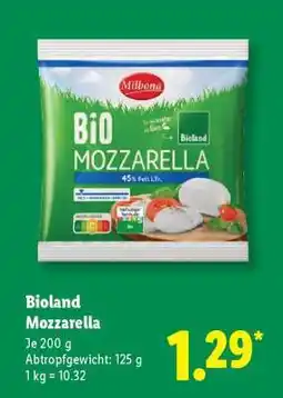 Lidl Bioland Mozzarella Angebot