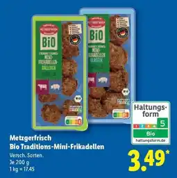 Lidl Metzgerfrisch Bio Traditions-Mini-Frikadellen Angebot