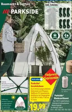 Lidl PARKSIDE Gewächshaus Angebot