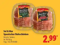 Lidl Sol & Mar Spanischer Rohschinken Angebot