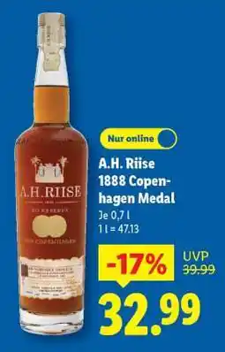 Lidl A.H. Riise 1888 Copenhagen Medal Angebot